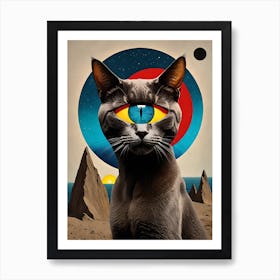 Cosmic Cat Art Print