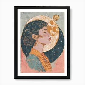 Saturn univers Art Print