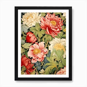 Wallpaper Floral Pattern 7 Art Print