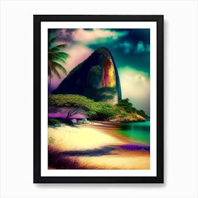 Bonito Brazil Soft Colours Tropical Destination Art Print