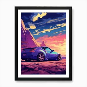 Nissan 350z 370z Ghibli Style Art Print