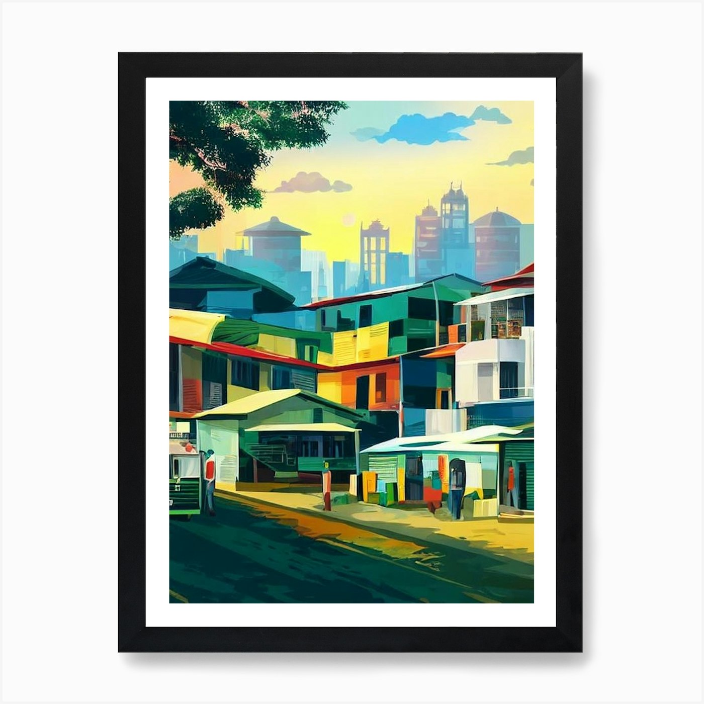 Port Of Dhaka Bangladesh Vintage Po Framed Wall Art Poster Canvas Print Picture - Picture 2 of 4