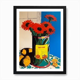 Bouvardia Still Life 2 Pop Art  Art Print