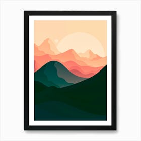 Sand Dune Mountains Art Print