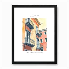 Genoa Travel And Architecture Poster 3 Art Print