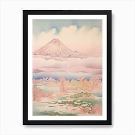 Mount Iwate In Iwate, Japanese Landscape 2 Art Print