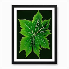 Nettle Leaf Vibrant Inspired 2 Art Print