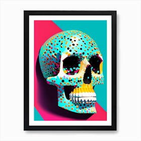 Skull With Terrazzo Patterns 3 Pop Art Affiche