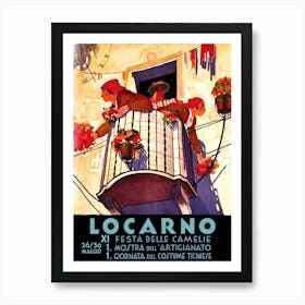 Locarno, Switzerland, Flower Festival Art Print