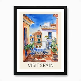 Visit Spain 3 Travel Poster Art Print