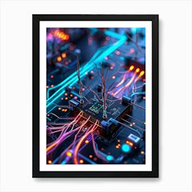 Computer Circuit Board 3 Art Print