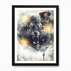 Poster Tiger Africa Wild Animal Illustration Art 03 Poster