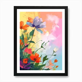 Flowers In The Sky 5 Art Print