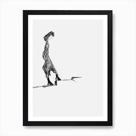 One step Art Print