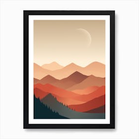 Landscape In The Mountains Art Print