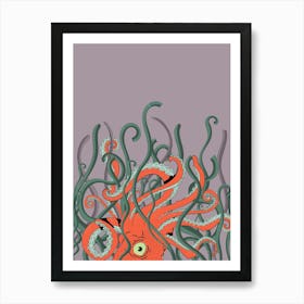 Asian Octopus Art Print