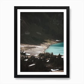 Alpine Lake In Mountain Art Print