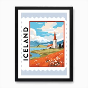 Iceland 2 Travel Stamp Poster Art Print