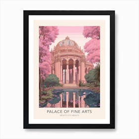 Palace Of Fine Arts Mexico City Mexico Travel Poster Art Print