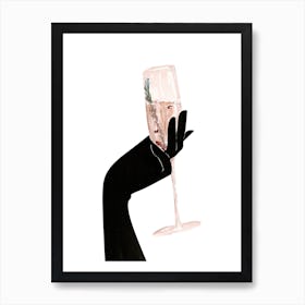 Champagne Chic Art Print