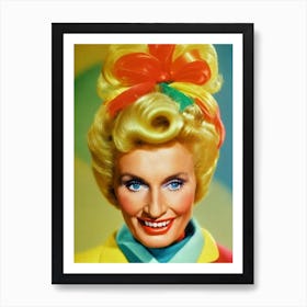 Cloris Leachman Colourful Pop Movies Art Movies Art Print