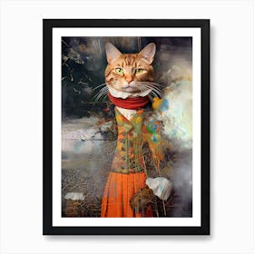 Animal Surreal Art Illustration In A Painting Style 03 Art Print