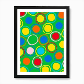 Colorful Circles 12 Art Print