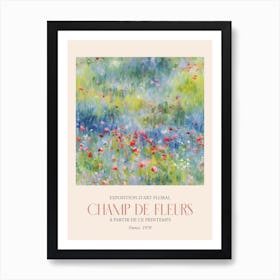 Champ De Fleurs, Floral Art Exhibition 48 Art Print