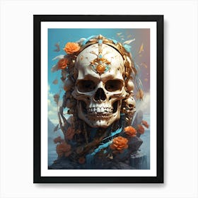 Skull Of The Gods Art Print