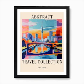 Abstract Travel Collection Poster Tokyo Japan 2 Art Print