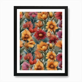 Floral Pattern Art Print