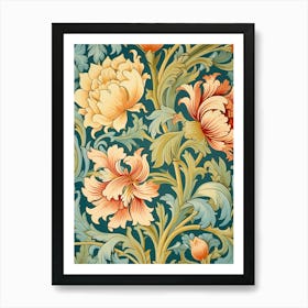 Floral Wallpaper Pattern 18 Art Print