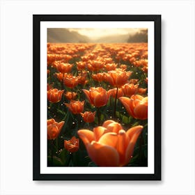 Field Of Tulips Affiche