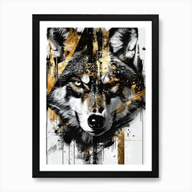 Wolf Painting Art Print