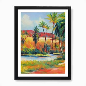 Feather Palm Tree Watercolour Art Print