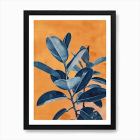 Orange And Blue Art Print