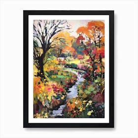 Autumn Gardens Painting Royal Botanic Garden Edinburgh 4 Art Print