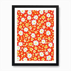 Jasmine Floral Print Warm Tones 1 Flower Art Print