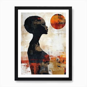 Boho Essence; African Woman Art Print