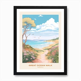 Great Ocean Walk Australia Hike Poster Art Print