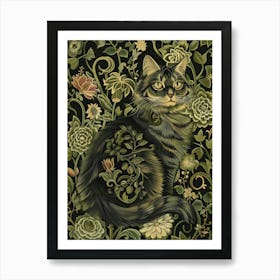 Cat In The Garden 8 Art Print