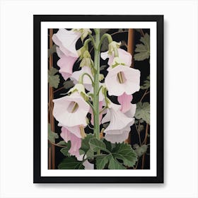 Flower Illustration Canterbury Bells 2 Art Print