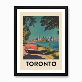 Toronto Retro Vintage Travel Poster Art Print