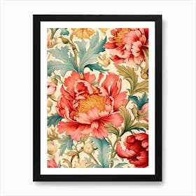 Floral Wallpaper 88 Art Print