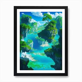 Floating Island Art Print