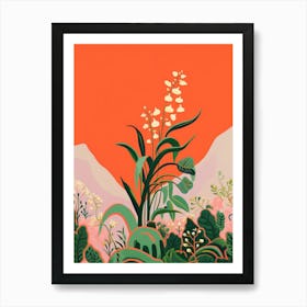 Boho Wildflower Painting Lily Of The Valley 2 Art Print