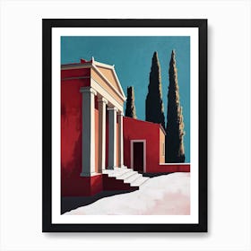 Crete in Minimalism, Greece Art Print