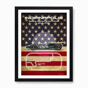 Indianapolis L 38 Vintage  Affiche