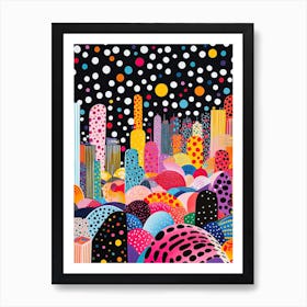 Moscow, Illustration In The Style Of Pop Art 3 Art Print