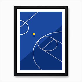 Basketball Court Art Print